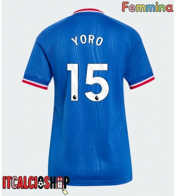 Manchester United Leny Yoro #15 Seconda Maglia Femmina 2026-27 Manica Corta